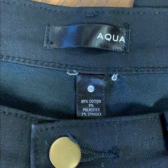 Aqua black embroidered jean size 29. - Picture 3 of 3